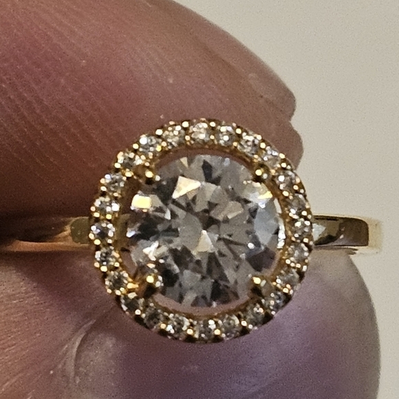 Authentic Pandora Sparkling Round Halo Ring size 54 us 7 - Picture 3 of 5